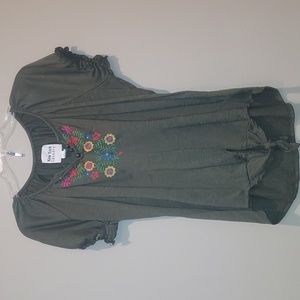 New York Laundry Brand Forest Green Blouse-Size 2XL-Like New